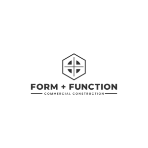 FORM + FUNCTION COMMERCIAL CONSTRUCTION | Logo Design by Angkasa Official