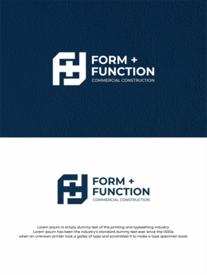 FORM + FUNCTION COMMERCIAL CONSTRUCTION | Logo Design by soriyeee