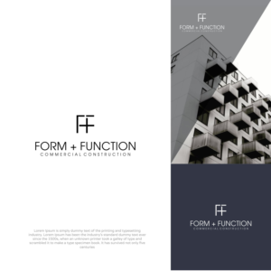 FORM + FUNCTION COMMERCIAL CONSTRUCTION | Logo-Design von Apple Dsigner
