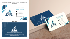 Business Card Design by Dheva for Suzhou Sail Science & Technology Co., Ltd | Design #25988545