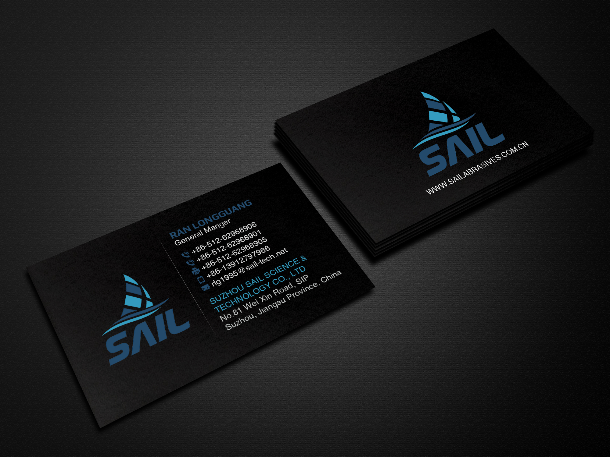 Business Card Design by Creations Box 2015 for Suzhou Sail Science & Technology Co., Ltd | Design #25944699