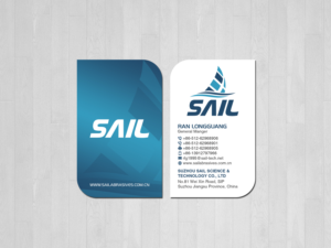 Visitenkarten-Design von Creations Box 2015 für Suzhou Sail Science & Technology Co., Ltd | Design: #25948378