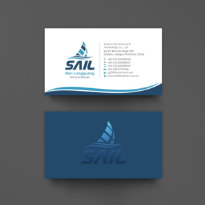 Visitenkarten-Design von chandrayaan.creative für Suzhou Sail Science & Technology Co., Ltd | Design: #25942826