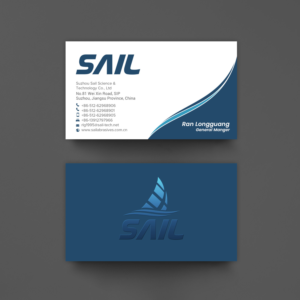 Visitenkarten-Design von chandrayaan.creative für Suzhou Sail Science & Technology Co., Ltd | Design: #25942834