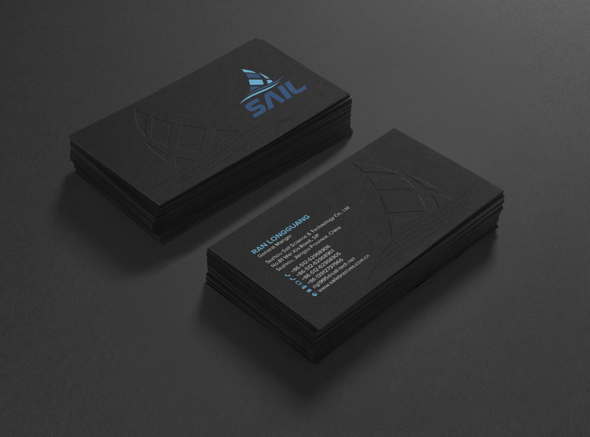 Business Card Design by chandrayaan.creative for Suzhou Sail Science & Technology Co., Ltd | Design #25954972