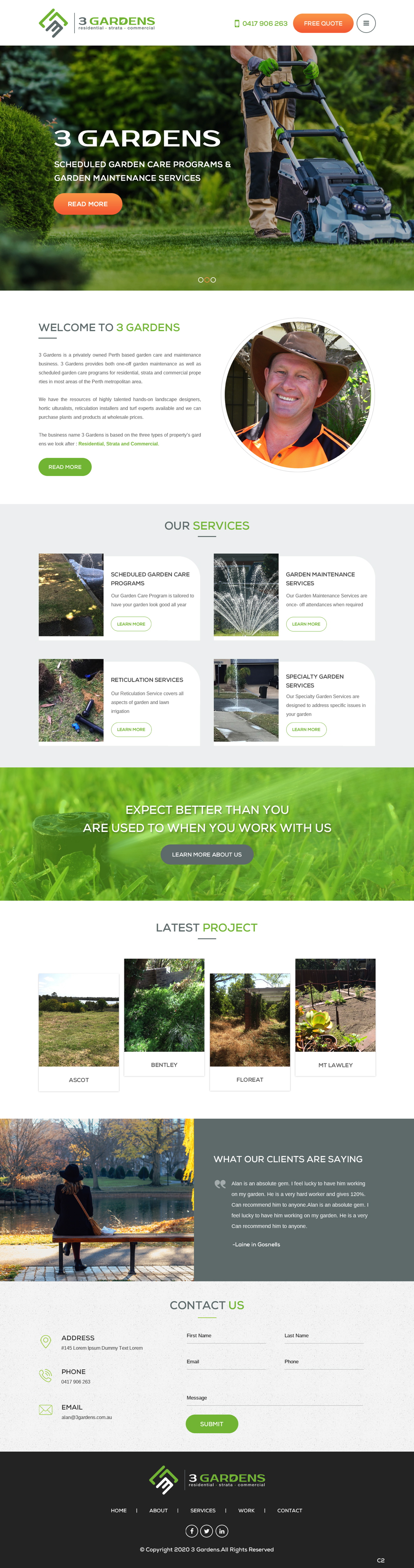 Web Design by pb for 3 Gardens | Design #25945127