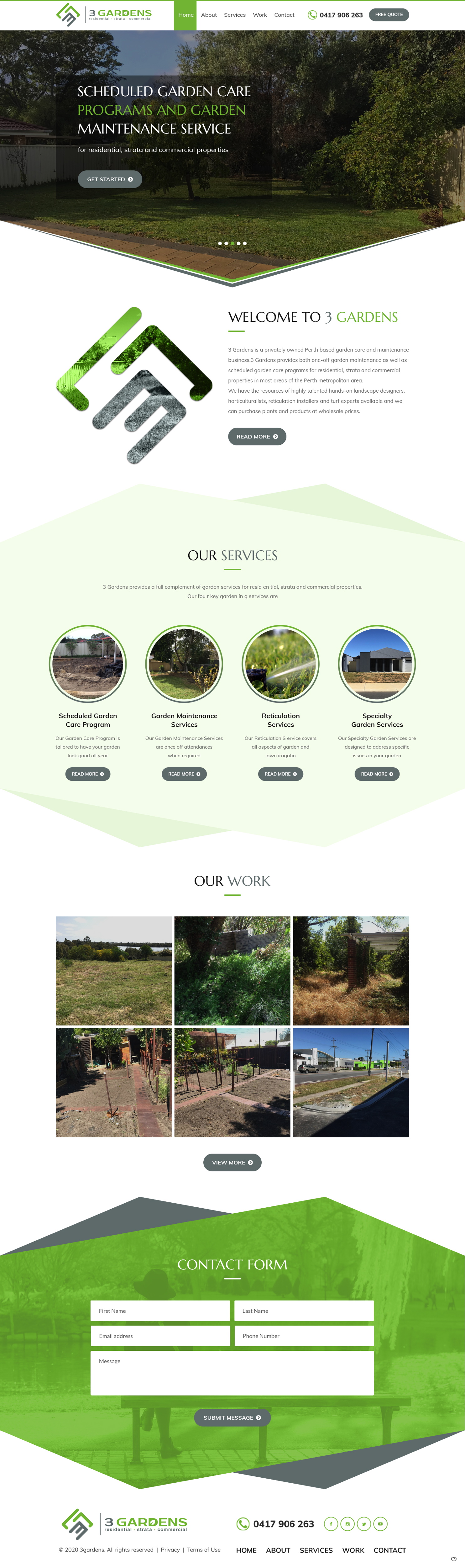 Web Design by pb for 3 Gardens | Design #25945129