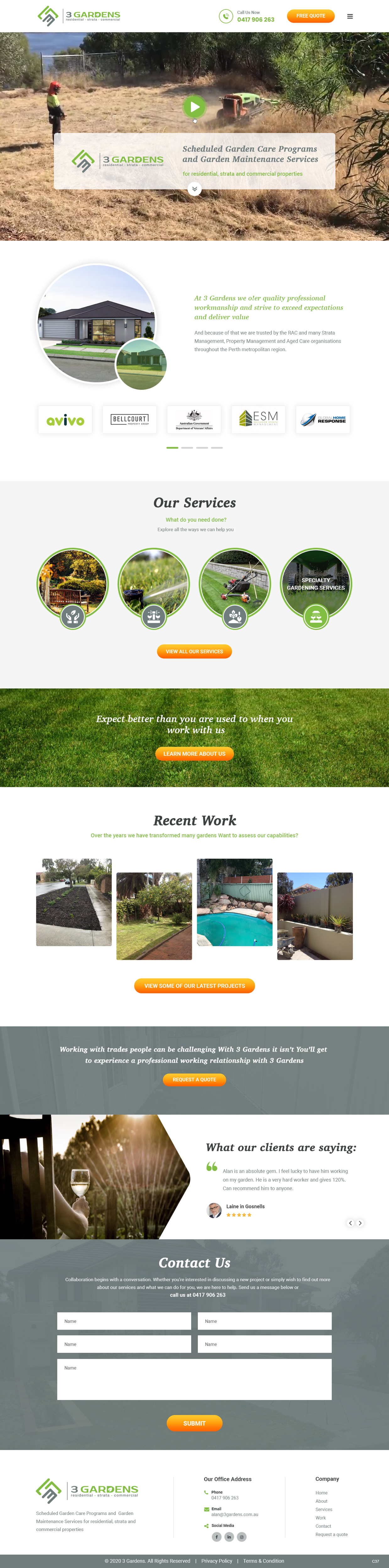 Web Design by pb for 3 Gardens | Design #25945134