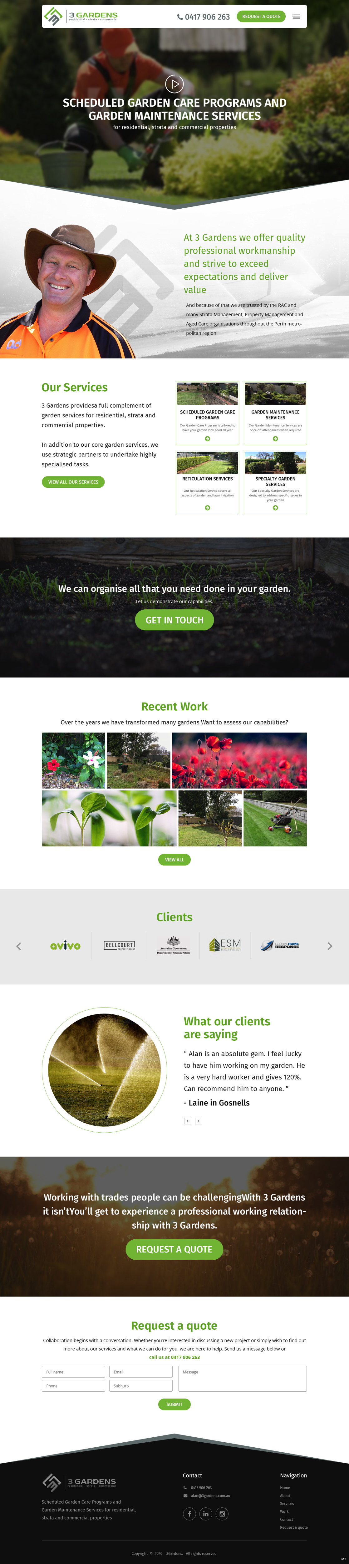 Web Design by pb for 3 Gardens | Design #25945137