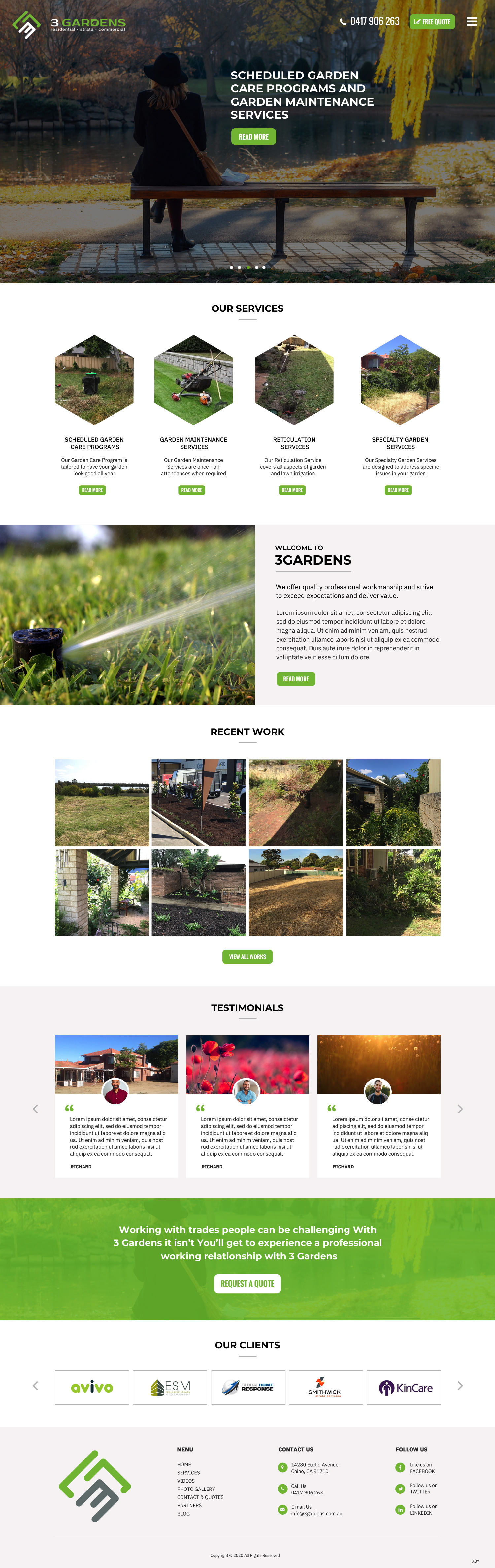 Web Design by pb for 3 Gardens | Design #25945139