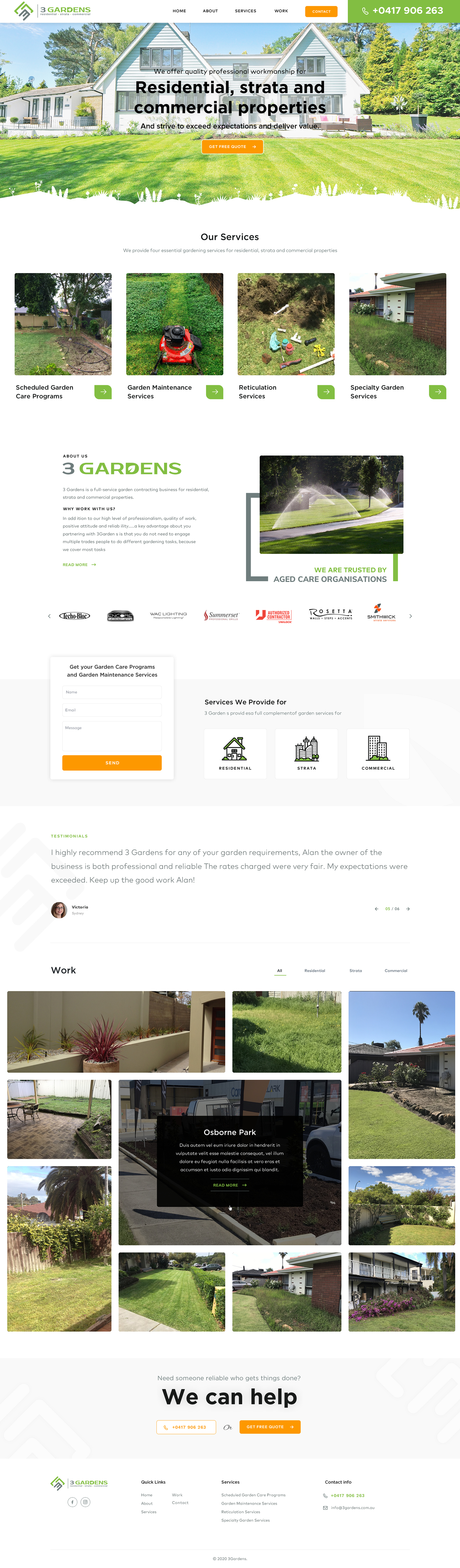 Diseño Web por SAC-D para 3 Gardens | Diseño #25992221