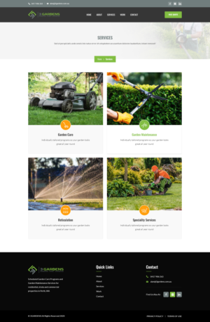 Web Design by PP² for 3 Gardens | Design: #25951952