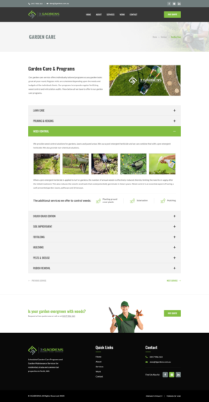 Web Design by PP² for 3 Gardens | Design: #25951953