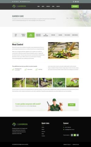 Web Design by PP² for 3 Gardens | Design: #25951954