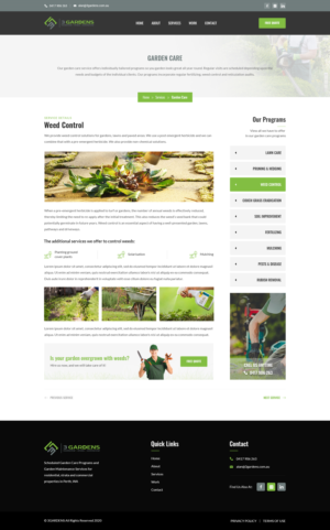 Web Design by PP² for 3 Gardens | Design: #25951955