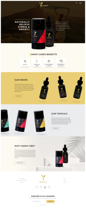 Website Design for an Exciting & Sophisticated Premium CBD Company. | Web Design by SAC-D