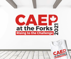 CAEP at the Forks: Rising to the Challenge, 2021 | Design de Logo par TRHZ