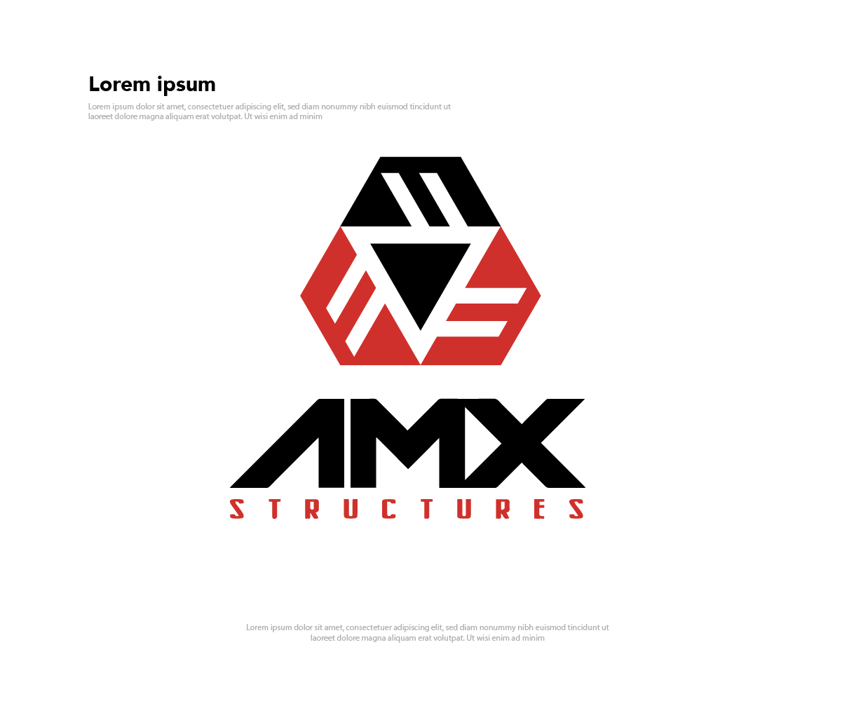 Logo Design by Ng V Duc for AMX Structures | Design #25976769