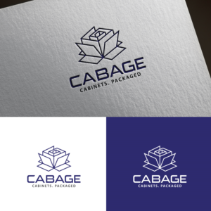 CABAGE - then underneath the logo "Cabinets. Packaged." | Logo Design by sankar999
