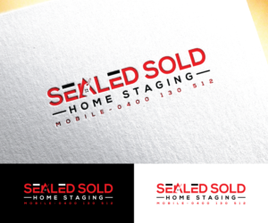Wish it to say the name of the business and contact number which is   Signed Sealed Sold Home Staging Mobile 0400 130 512 | Logo Design by step forward 2