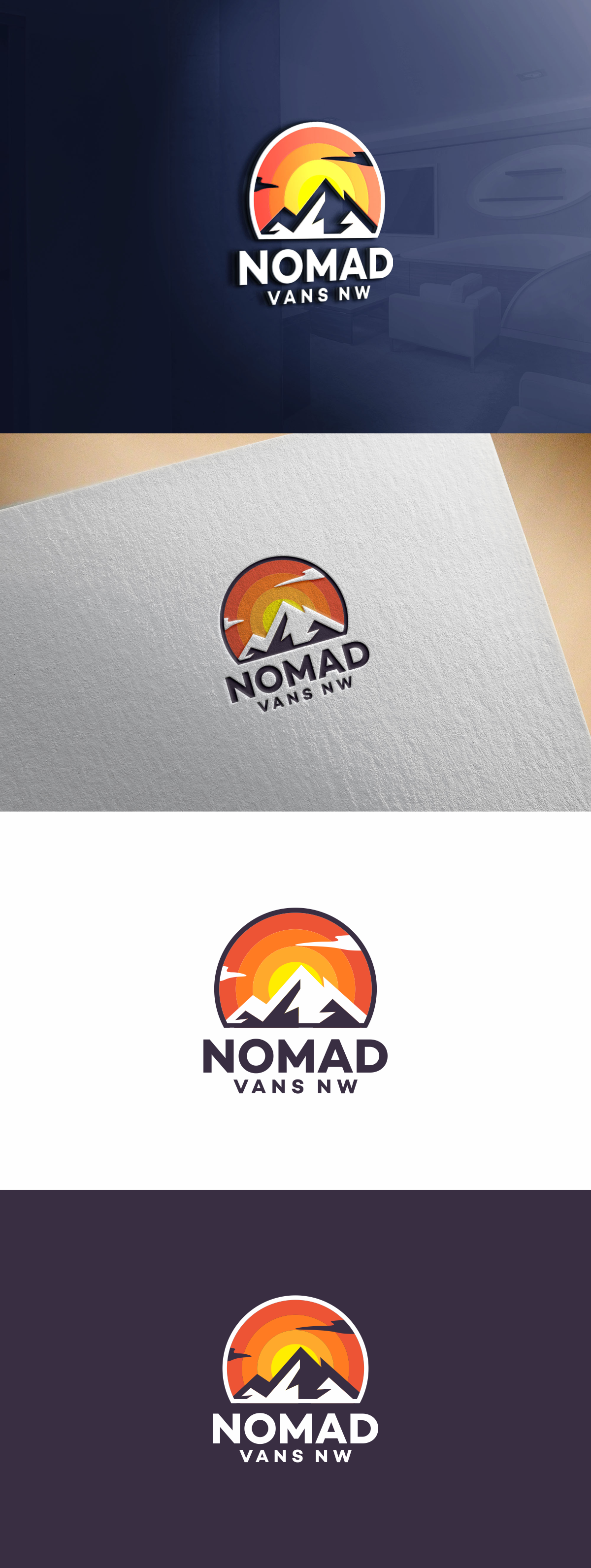 Logo Design by ViciouSaint for Nomad vans nw | Design #25947536