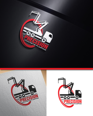 Precision Concrete Pumping | Logo Design by Md Shehidul Islam Rimon