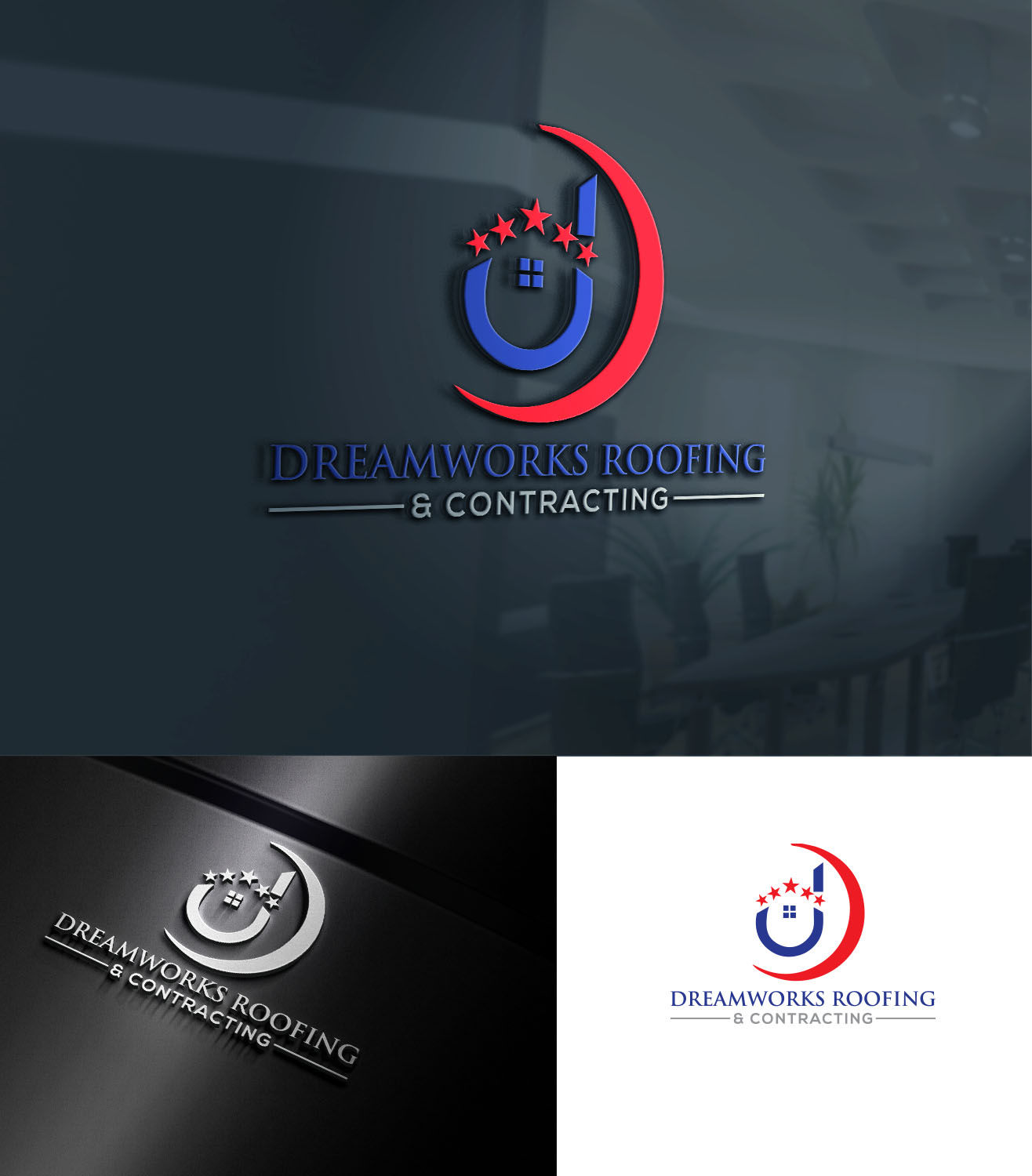 Diseño de Logo por mahi 20 para Dreamworks Roofing & Contracting | Diseño: #25961908