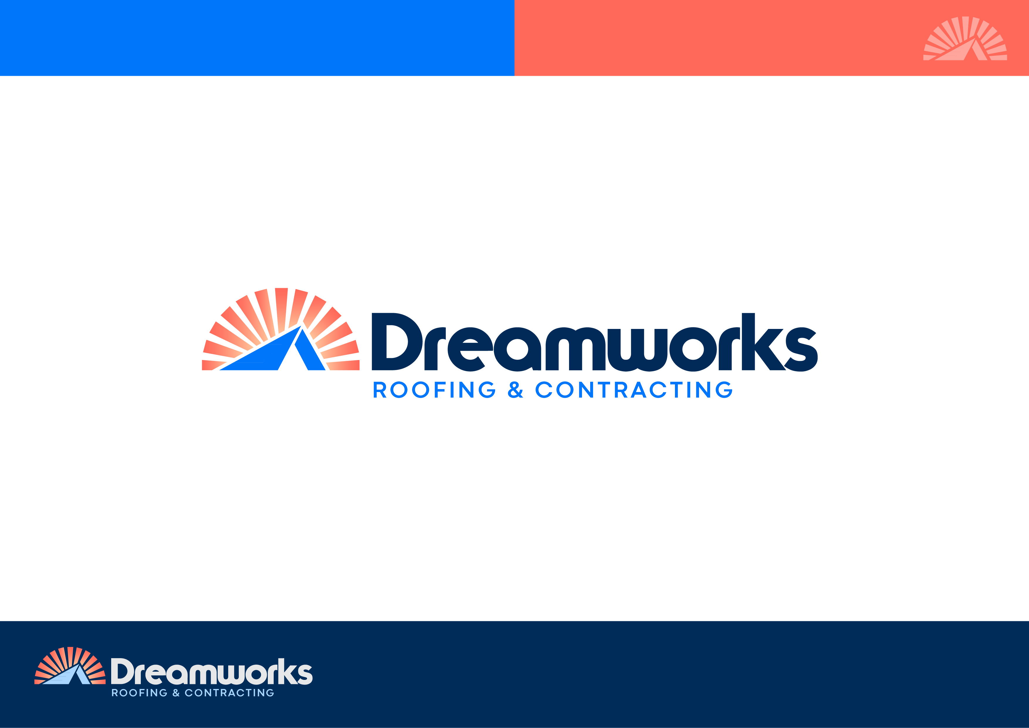 Logo Design by dm.design for Dreamworks Roofing & Contracting | Design #25946040