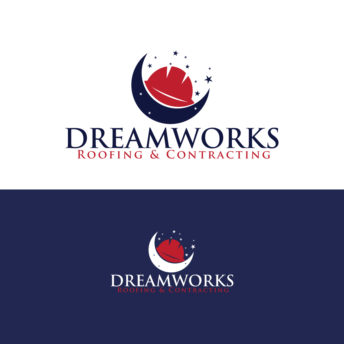 Logo Design by Graphic Bricks for Dreamworks Roofing & Contracting | Design #25949218