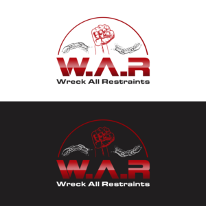 Wreck All Restraints  or WAR in big letters with Wreck All Restraints written underneath. | Logo Design by TSU Creations
