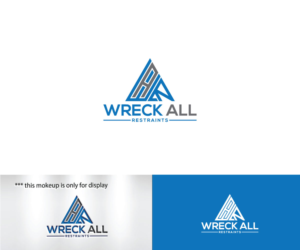 Wreck All Restraints  or WAR in big letters with Wreck All Restraints written underneath. | Logo Design by Ochieng