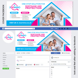Zoomino.co.uk Ltd Mortgage services | Facebook-Design von TSU Creations