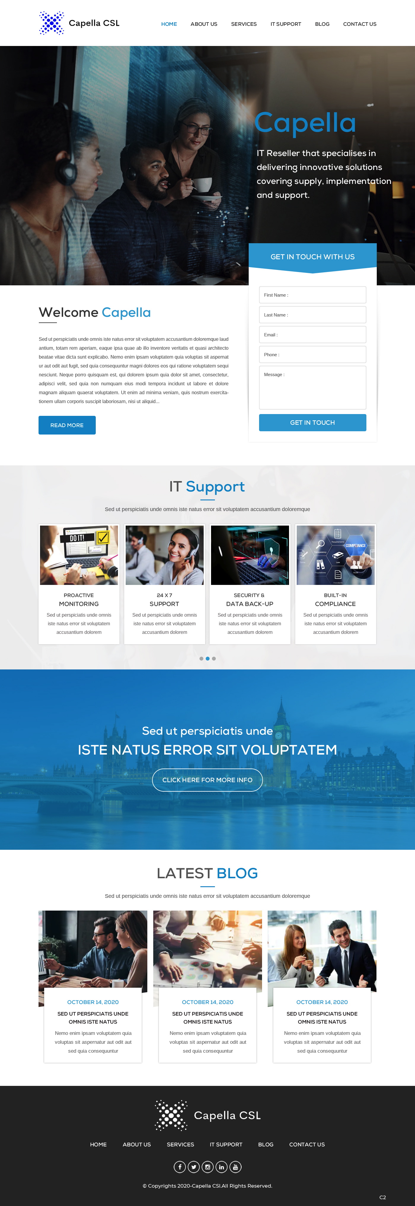 Web Design by pb for Capella Computer Solutions Ltd | Design #25956310