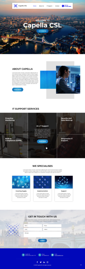 Web Design by pb for Capella Computer Solutions Ltd | Design: #25956313