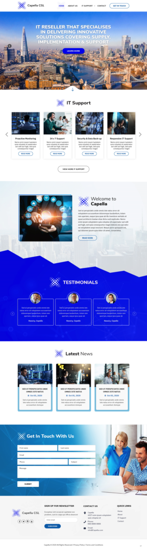 Web Design by pb for Capella Computer Solutions Ltd | Design: #25956314
