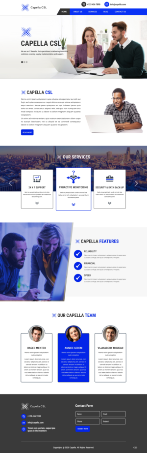 Web Design by pb for Capella Computer Solutions Ltd | Design: #25956317