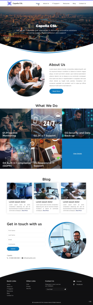 Web Design by pb for Capella Computer Solutions Ltd | Design: #25956319