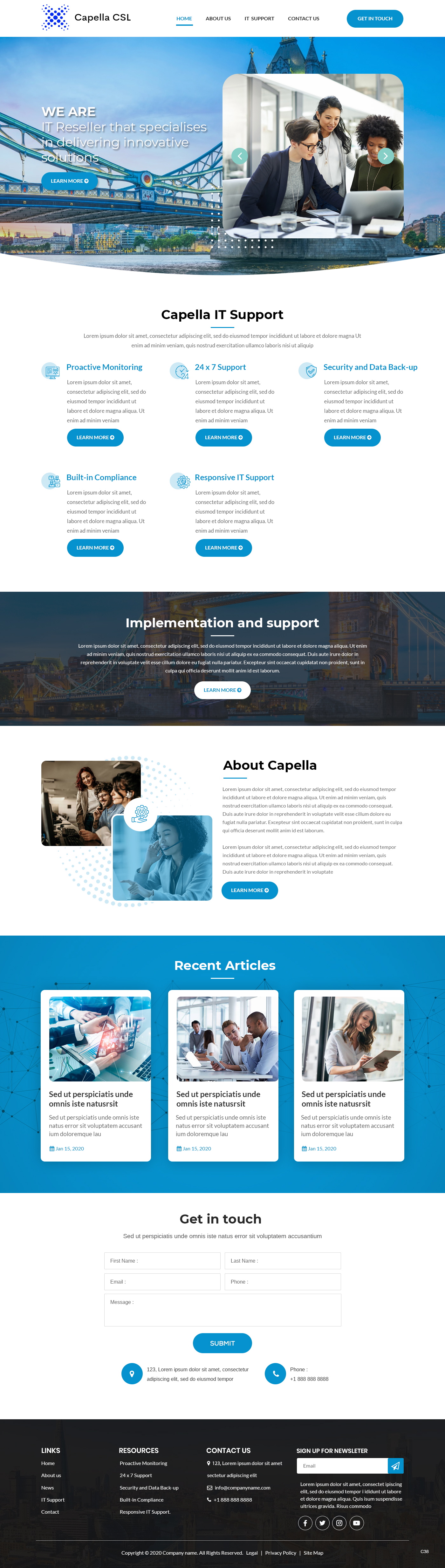 Web Design by pb for Capella Computer Solutions Ltd | Design #25956320