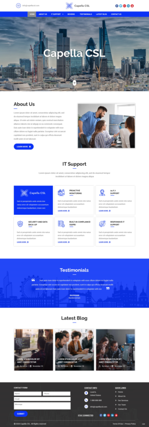 Web Design by pb for Capella Computer Solutions Ltd | Design: #25956322