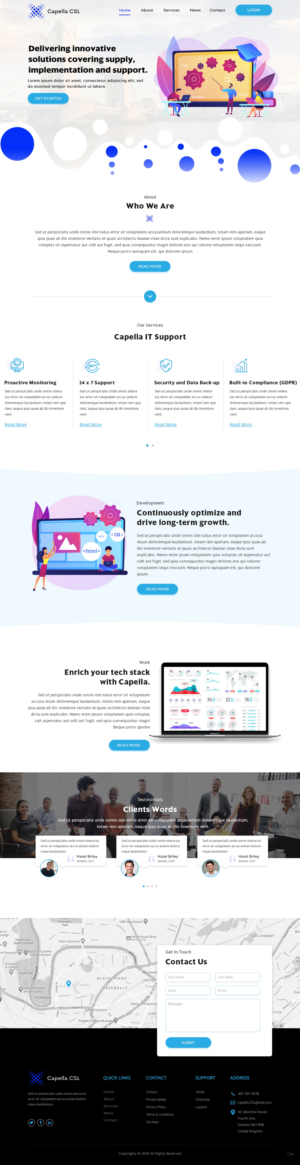 Web Design by pb for Capella Computer Solutions Ltd | Design: #25956324