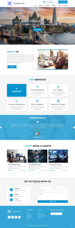 Web Design by pb for Capella Computer Solutions Ltd | Design: #25956325
