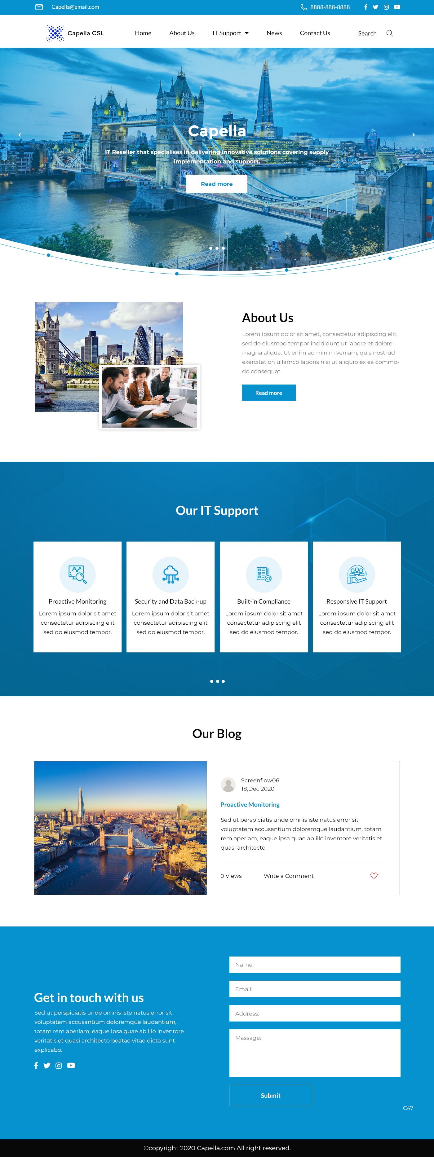 Diseño Web por pb para Capella Computer Solutions Ltd | Diseño #25956326