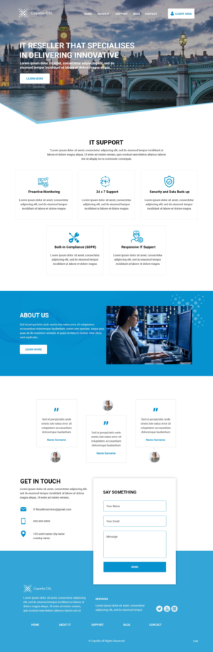 Web Design by pb for Capella Computer Solutions Ltd | Design: #25956328