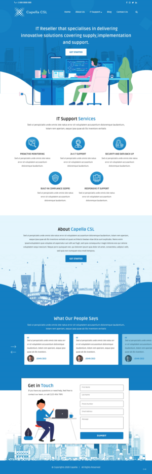 Web Design by pb for Capella Computer Solutions Ltd | Design: #25956330
