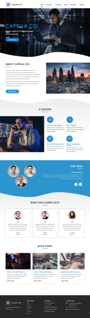 Web Design by pb for Capella Computer Solutions Ltd | Design: #25956332