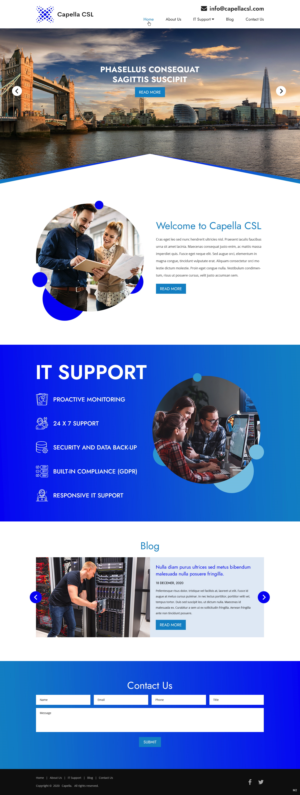 Web Design by pb for Capella Computer Solutions Ltd | Design: #25956333