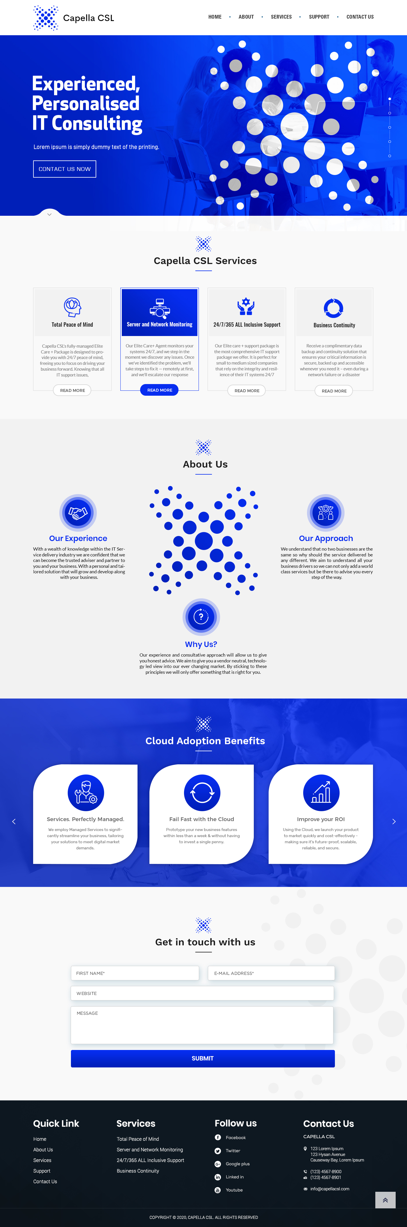 Web Design by SAI DESIGNS for Capella Computer Solutions Ltd | Design #25980828