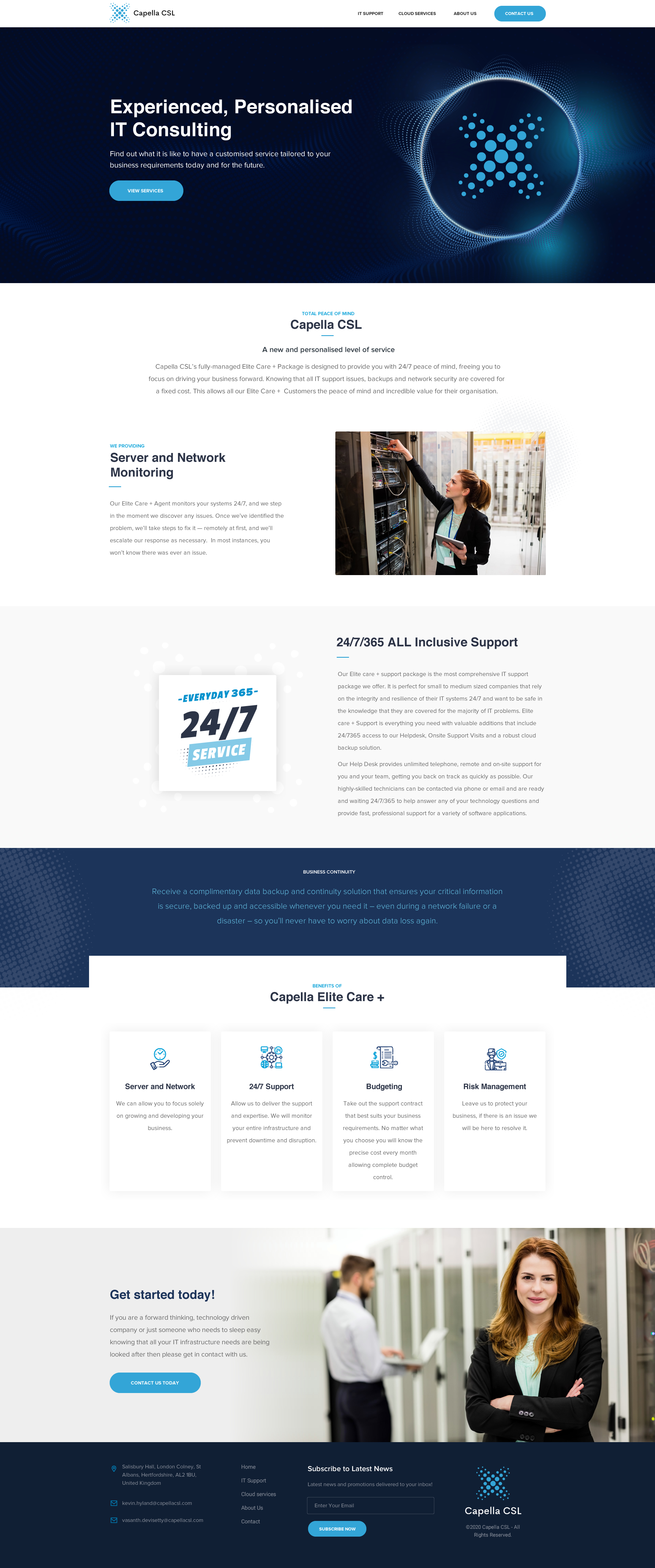Web Design by SAC-D for Capella Computer Solutions Ltd | Design #25978417