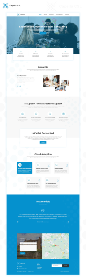 Web Design by Cre8r for Capella Computer Solutions Ltd | Design: #25973727