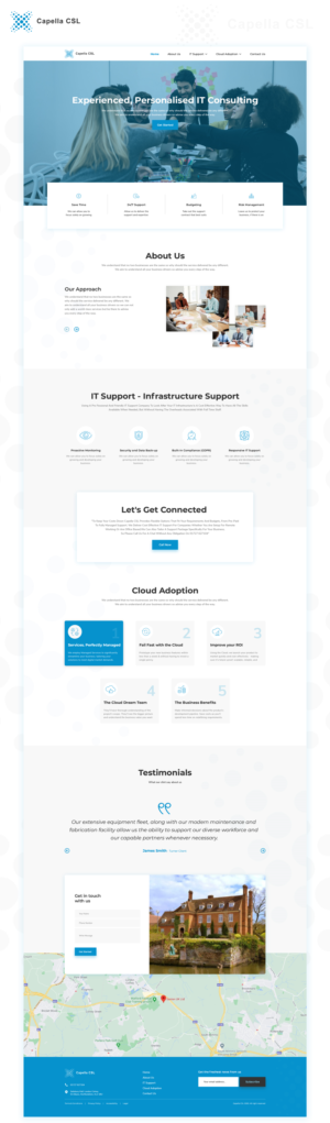 Web Design by Cre8r for Capella Computer Solutions Ltd | Design: #25978044